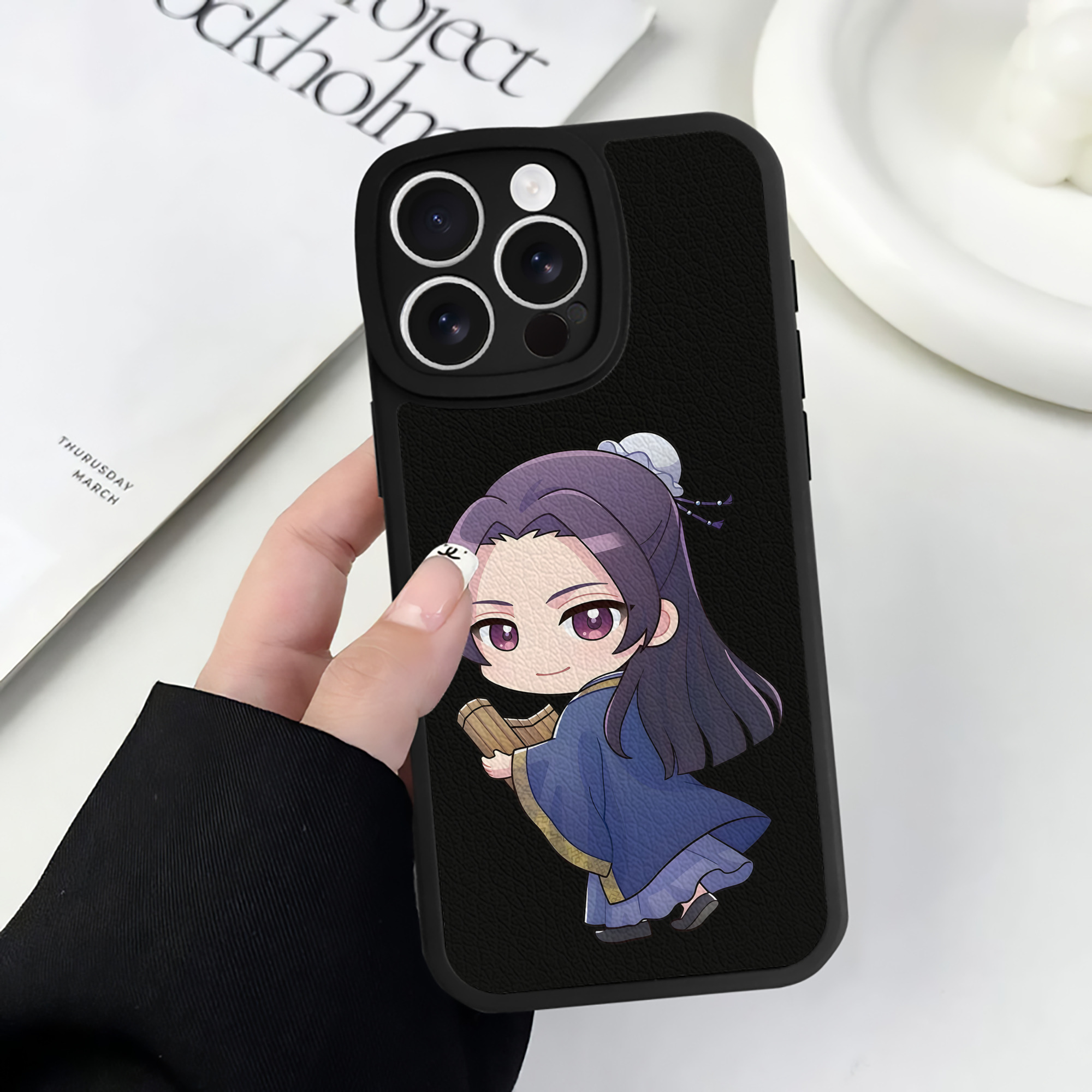 薬屋のひとりごと The Apothecary Diaries 【iPhone 16シリーズ対応】シリコンスマホケース（レザー調） 材質：シリコン